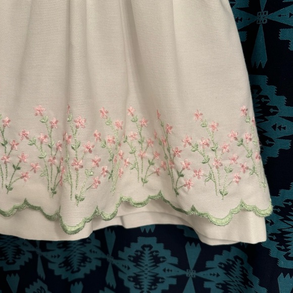 SYLVIA WHITE Vintage Sleeveless Embroidered Floral Dress - Picture 5 of 14